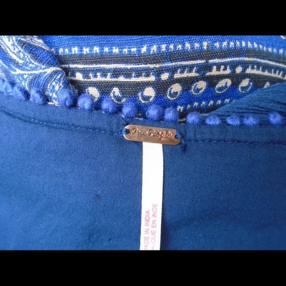 Free People Printed Top / Mini Dress Sz XS - Picture 4 of 4